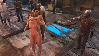 Fanii Cartoon Fallout 4 Se Bucură De Sex În Grup În Public La Diamond City