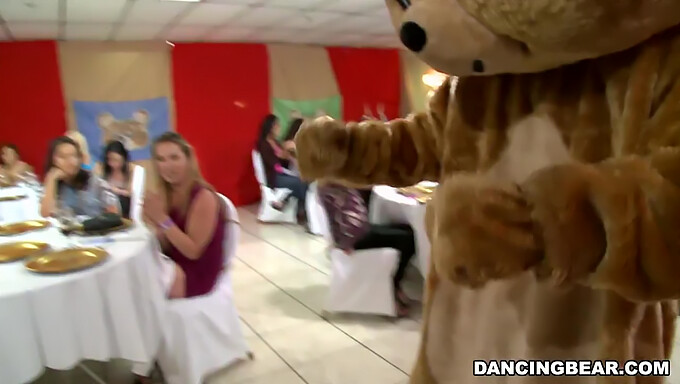 Join The Festivities With The Well-Known Dancing Bear And His Group Of Diverse Individuals!