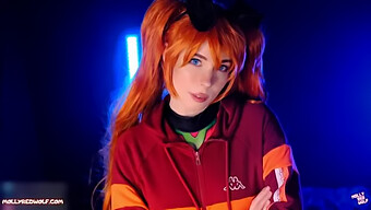 Molly Red Wolf Gives Sloppy Oral And Gets A Pussy Creampie In Evangelion Asuka Langley Video