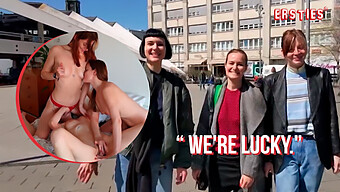 German Redheads Enjoy Spring Break With Public Lesbian Fun