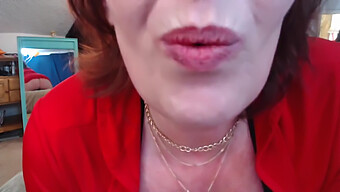 Amateur Redhead Denies Orgasm In Webcam Video