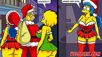 Un Regalo Di Natale Risqué: La Moglie Di Simpson Data Ai Mendicanti In Un Fumetto Hentai Tabù