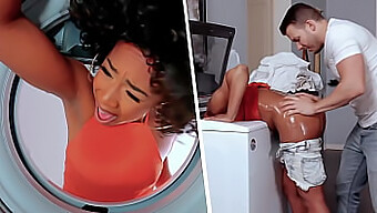 Big Ass Milf Gets Her Pussy Licked And Fucked In The Laundry Room