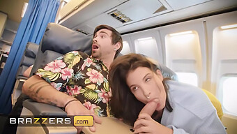 Hazel Grace Enjoys A Private Encounter With Lucky And Lasirena69 In An Airplane