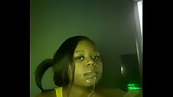 Ebony Submissive Gets On Her Knees And Begs For Cum