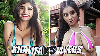 Mia Khalifa与violet Myers在感性的情色遭遇中