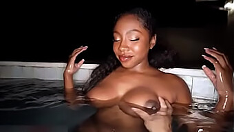 Black Beauty Enjoys Rough Sex In The Poolside Paradise