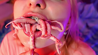 Arya Grander'S Mouth-Watering Octopus Eating Video