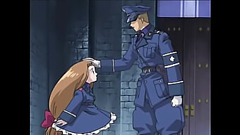 Anime Nastolatka Zostaje Ruchana Przez Policjanta W Nieocenzurowanym Hentai